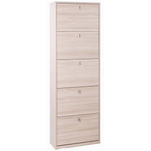 KIT SCARPIERA 5 ANTE A RIBALTA H190 L63 P29 Cm FINITURA OLMO CHIARO SARMOG Sk565k