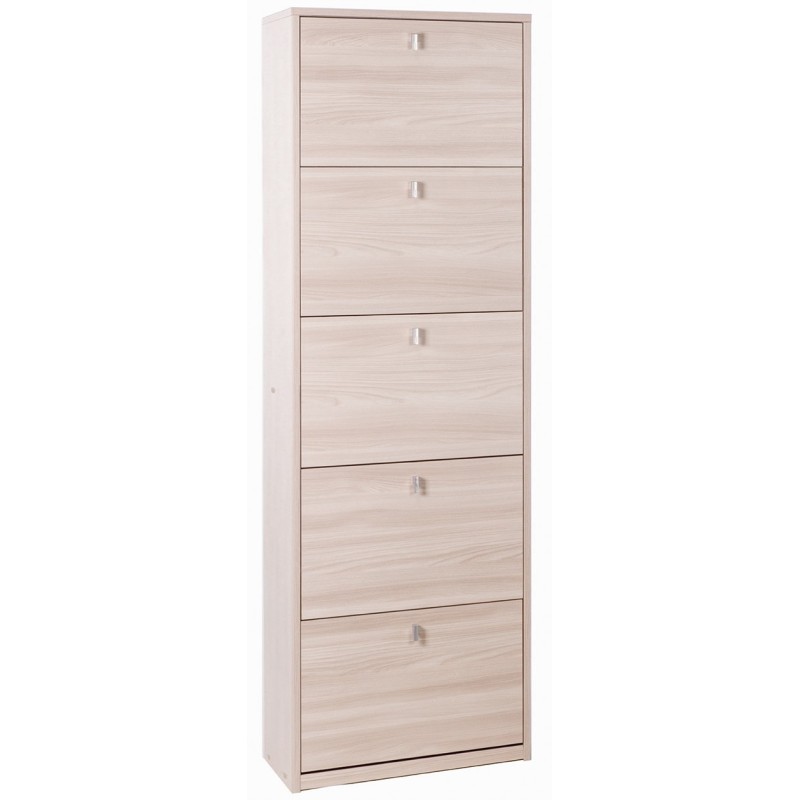 KIT SCARPIERA 5 ANTE A RIBALTA H190 L63 P29 Cm FINITURA OLMO CHIARO SARMOG Sk565k KIT SCARPIERA 5 ANTE A RIBALTA H190 L63 P29 Cm FINITURA OLMO CHIARO SARMOG Sk565k