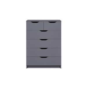 CASSETTIERA COMO' SILENZIA 5 CASSETTI 81,5x40x112,5 CM LAMINATO GRIGIO TITANIO