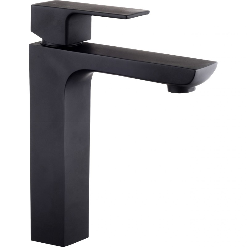 RUBINETTO SERIE ELEGANT GRUPPO LAVABO MONOCOMANDO NERO OPACO RUBINETTO SERIE ELEGANT GRUPPO LAVABO MONOCOMANDO NERO OPACO