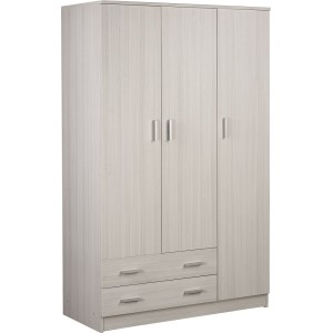 Armadio 3 ante 2 cassetti H182 L115 P52 Cm colore Eucalipto 457k Sarmog