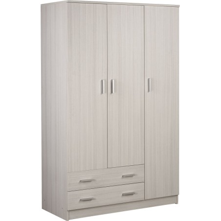 Armadio 3 ante 2 cassetti H182 L115 P52 Cm colore Eucalipto 457k Sarmog