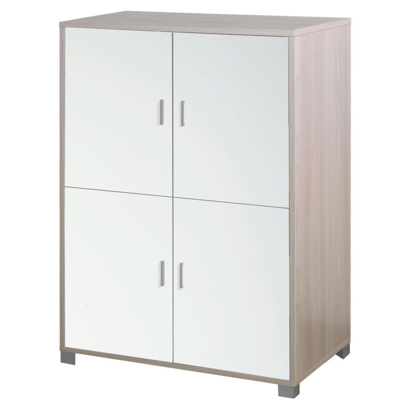 Mobile Armadio 4 ante H162 L107 P41 struttura Olmo Chiaro frontali Bianco Lucido 734k Sarmog Mobile Armadio 4 ante H162 L107 P41 struttura Olmo Chiaro frontali Bianco Lucido 734k Sarmog