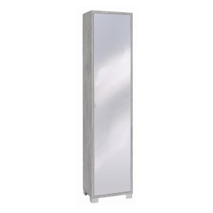 Mobile Colonna 1 anta con specchio naturale H190 L43 P29 Cm colore Cemento 744spk Sarmog