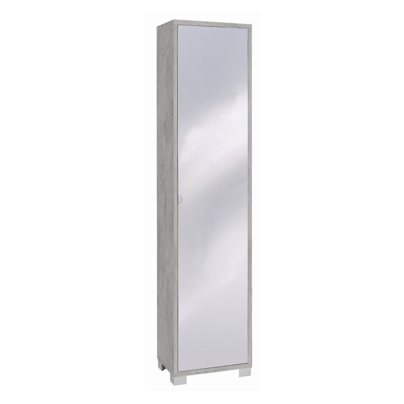 Mobile Colonna 1 anta con specchio naturale H190 L43 P29 Cm colore Cemento 744spk Sarmog Mobile Colonna 1 anta con specchio naturale H190 L43 P29 Cm colore Cemento 744spk Sarmog