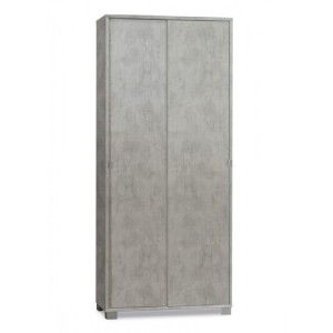 Armadio con 2 ante scorrevoli H190 L82 P41 Cm colore Cemento 798k Sarmog