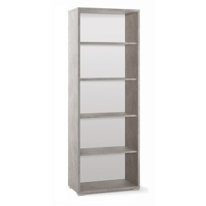 Mobile Libreria 4 ripiani H199 L71 P41 colore Cemento Db371k Sarmog