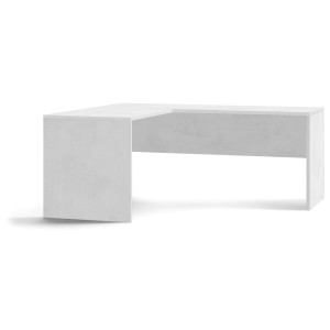 Scrivania angolare ad angolo SINISTRO H76 L180 P169 Cm colore Bianco Ossido 6301k Sarmog