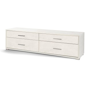 Mobile Madia 4 cassetti H50 L179 P47 Cm colore Bianco ossido Db805k Sarmog