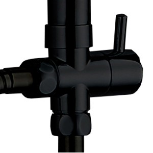 DEVIATORE PER COLONNA DOCCIA LX-4001 NERO OPACO