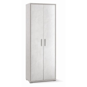 Armadio 2 Ante 2 Ripiani H199 L71 P41 Cm colore Bianco Ossido Db374k Sarmog