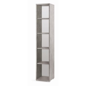 Mobile Colonna 4 Ripiani  H199 L39 P41 Cm colore Cemento Db381k Sarmog