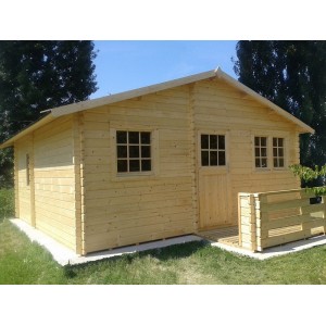Casetta MADRID legno nordico GARTENPRO  558x558x222/315H