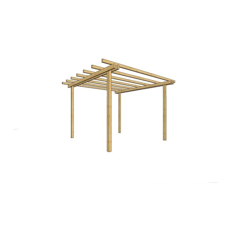 GAZEBO PERGOLA 240X240 LEGNO PINO MASSELLO IMPREGNATO GAZEBO PERGOLA 240X240 LEGNO PINO MASSELLO IMPREGNATO