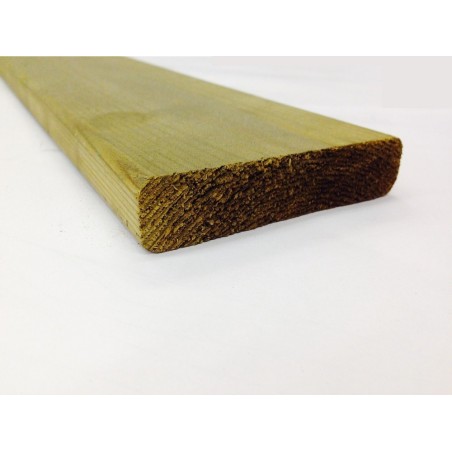 Tavole in massello di pino legno IMPREGNATE sez. cm.3,8x8,5 lungh. cm. 240 - 10 PEZZI