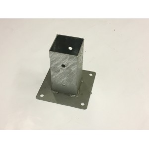 PORTAPILASTRO A BICCHIERE PER PALO QUADRO CM. 7X7 pezzi: 4