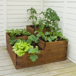 ORTO PENSILE FOUR IN PINO IMPREGNATO 90X90X46H