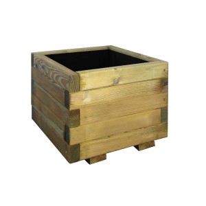 FIORIERA TULIPANO IN LEGNO IMPREGNATO CM.40X40XH32,5