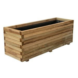 FIORIERA MAXI IN LEGNO IMPREGNATO CM.40X120XH40