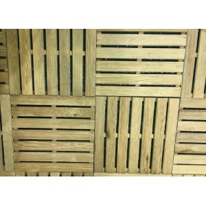 PAVIMENTO ESTERNO GREEN IN LEGNO IMPREGNATO QUADROTTE 2,8X50X50 - MQ.10
