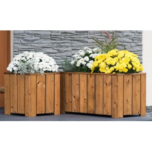 FIORIERA AMELIA IN LEGNO IMPREGNATO CM.35X35XH37