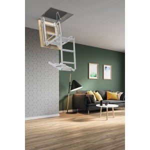 SCALA RETRATTILE PER SOFFITTA 70X100 H300 IN ACCIAIO SCARI 4PZ
