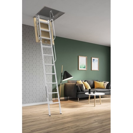 SCALA RETRATTILE PER SOFFITTA 70X100 H300 IN ACCIAIO SCARI 4PZ