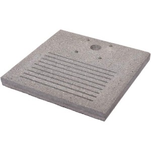 Base Quadrata in Cemento 40x40 Cm con fenditore per Scarico per fontane