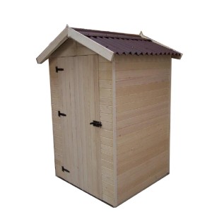 CASETTA FORESTA MOD. EDEN IN LEGNO MASSELLO A PANNELLI 16 MM 120X120 CON PAVIMENTO