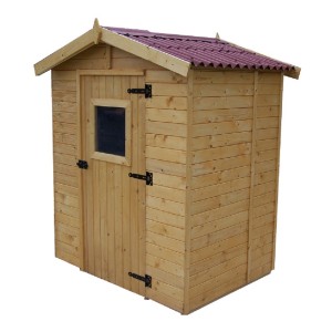 CASETTA FORESTA MOD. EDEN IN LEGNO MASSELLO A PANNELLI 16 MM 160X120 CON PAVIMENTO