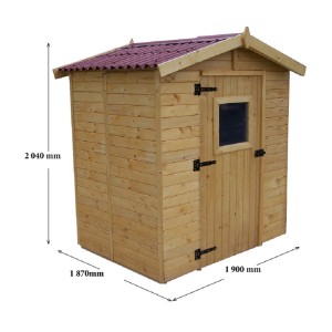 CASETTA FORESTA MOD. EDEN IN LEGNO MASSELLO A PANNELLI 16 MM 160X160 CON PAVIMENTO