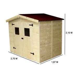 CASETTA FORESTA MOD. EDEN IN LEGNO MASSELLO A PANNELLI 240X160 CON PAVIMENTO