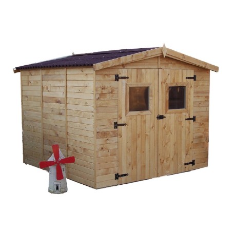 CASETTA FORESTA MOD. EDEN IN LEGNO MASSELLO A PANNELLI 16 MM 240X240 CON PAVIMENTO
