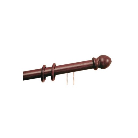 SCORRITENDA A CORDA IN LEGNO � MM.35 col. Noce cm. 200