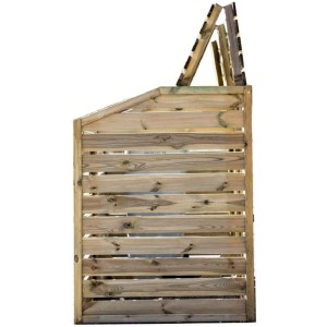 Contenitore FORESTA in legno per bidoni , pattumiere raccolta differenziata 150x90x120H