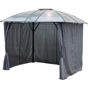 Gazebo Foresta in alluminio e policarbonato 300x360x280H