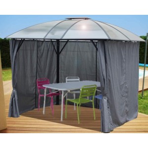 Gazebo Foresta in alluminio e policarbonato 300x360x280H