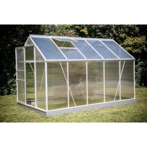 Serra Foresta in alluminio e policarbonato alveolare , dimensioni 190x310