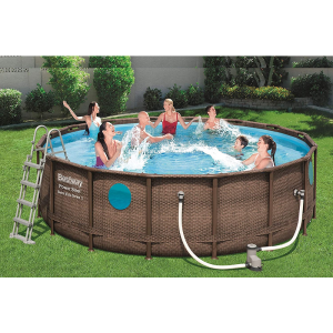Piscina Bestway 56725 Power Steel Swim Vista 488x122 cm - Marrone