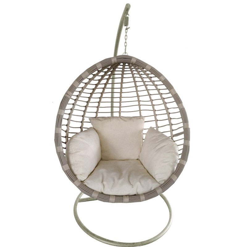 Poltrona pensile tonda cm.105x75x195H crema Poltrona pensile tonda cm.105x75x195H crema