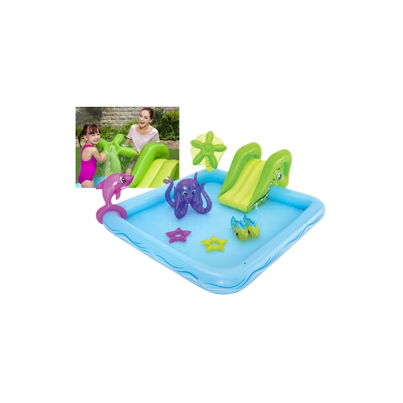 PISCINA GONFIABILE PLAY CENTER PER BAMBINI ACQUARIUM BESTWAY 239x206x86 cm -53052 PISCINA GONFIABILE PLAY CENTER PER BAMBINI ACQUARIUM BESTWAY 239x206x86 cm -53052