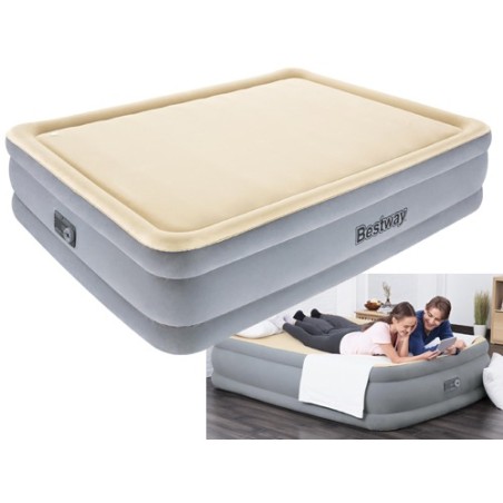 MATERASSO GONFIABILE MATRIMONIALE MEMO BESTWAY 203x152xH46 cm -67486