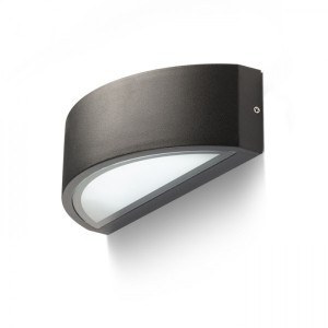 Faretto applique LESA da parete nero  230V E27 26W IP54