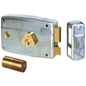 Cisa SERRATURA FERRO APPL. 2M+S CIL/INT. ZINCATA Art. 50571 E.60 Dx