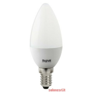 LAMPADA 10PZ BEGHELLI LED 56814 OLIVA E14 W5 FREDDA 4000K LAMPADINA