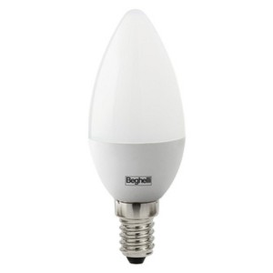 LAMPADA 10PZ BEGHELLI LED 56814 OLIVA E14 W5 FREDDA 4000K LAMPADINA