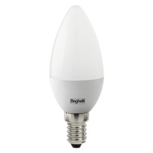 LAMPADA 10PZ BEGHELLI LED 56814 OLIVA E14 W5 FREDDA 4000K LAMPADINA