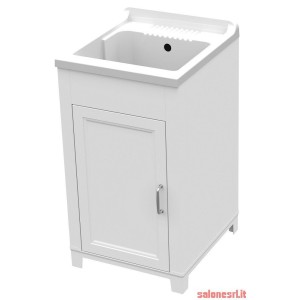 KIT LAVATOIO RESINA ANTIACIDO 45X50X85H BIANCO