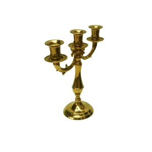 CANDELABRO IN OTTONE 3 POSTI ART.2003