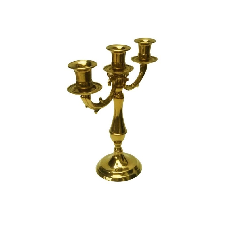 CANDELABRO IN OTTONE 3 POSTI ART.2003 CANDELABRO IN OTTONE 3 POSTI ART.2003